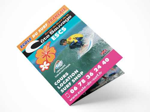 brochure ecole de surf cote sauvage la bouverie escs