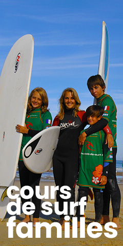 cours de surf famille